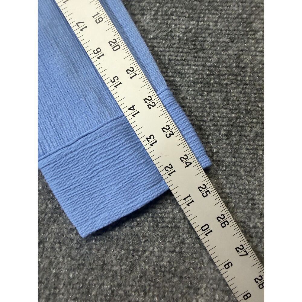 Belle by Kim Gravel 2 Piece Set Women L Blue Button Shirt Wide Leg Pants Travel - Picture 10 of 15